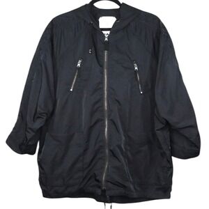 Anthropologie Hei Hei Windbreaker Rain Jacket Size XS Uptown Embroidered Hooded